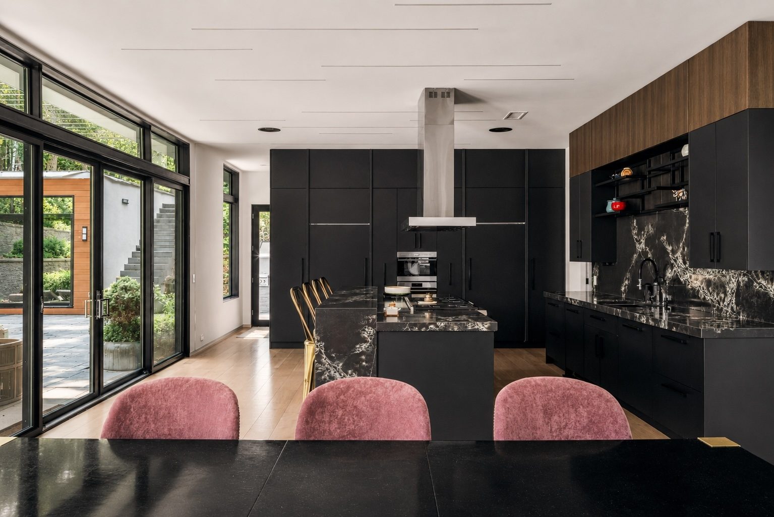 Kitchen view at 15 Seminole Way, Short Hills